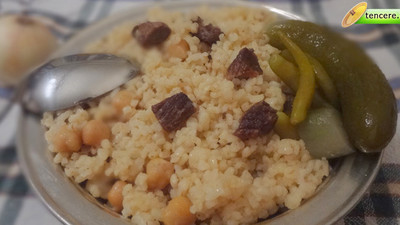 Kavurmalı Nohutlu Pilav