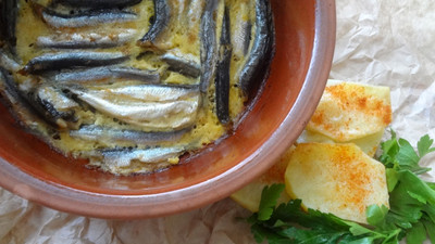 Fırında Yumurtalı Hamsi