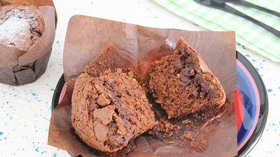 Üç Çikolatalı Kahveli Muffin