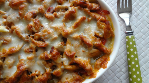 Patates Püresi Yatağında Biberli Hindi