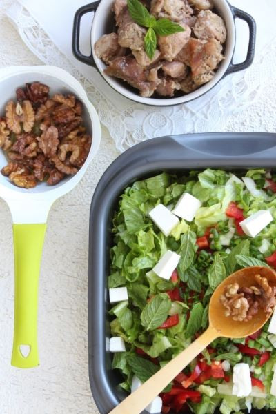 Kızarmış Cevizli Marul Salatası - Resim : 2