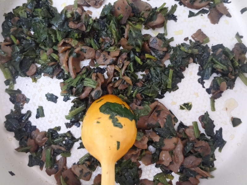 Ispanaklı Mantarlı Tagliatelle - Resim : 1