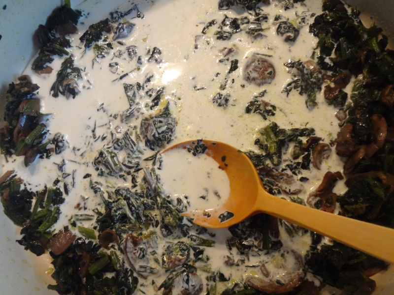 Ispanaklı Mantarlı Tagliatelle - Resim : 2
