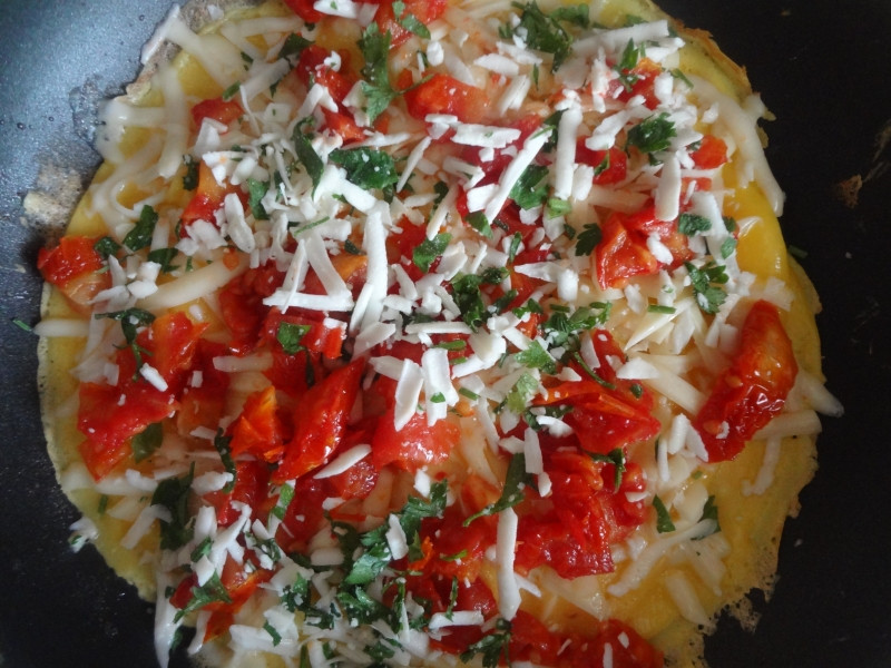 Kuru Domatesli Omlet - Resim : 3