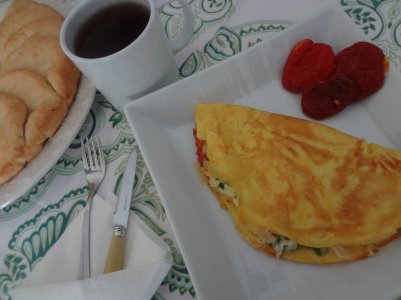 Kuru Domatesli Omlet - Resim : 5