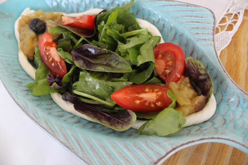 Peynirli Patlıcanlı Ekşimen Salatası - Resim : 2