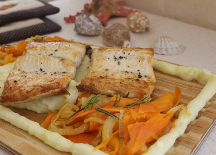 Patates Püreli Sebzeli Izgara Somon - Resim : 6