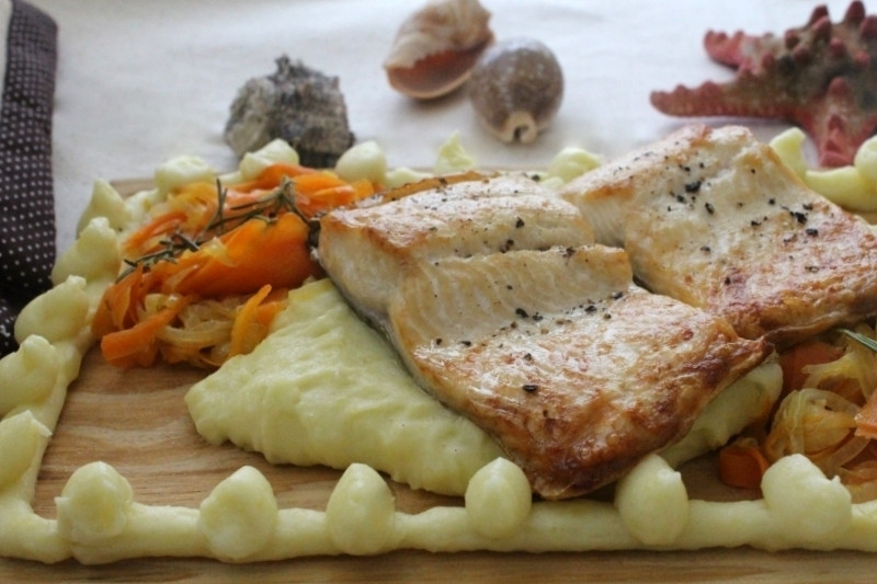 Patates Püreli Sebzeli Izgara Somon - Resim : 5