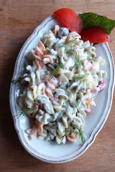 Sebzeli Yoğurtlu Makarna Salatası - Resim : 1
