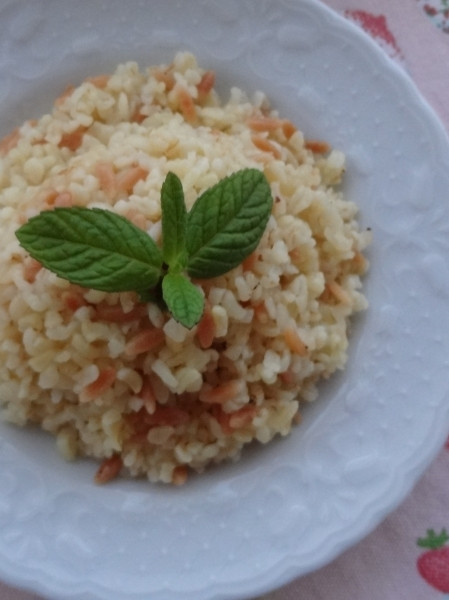 Şehriyeli Bulgur Pilavı - Resim : 7